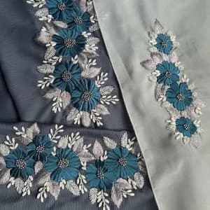 Beads and thread embroidery