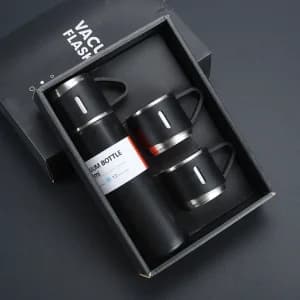 3 in 1 Vacuum Flask With Extra 2 Cups