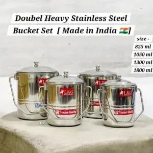 Stainless steel Bucket Set