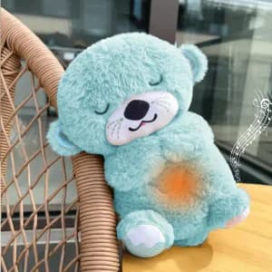 Breathing Teddy Bear Breathing Otter with Soft Mus
