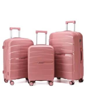 3 PCS Fashion Style Outdoor PP Material trolley