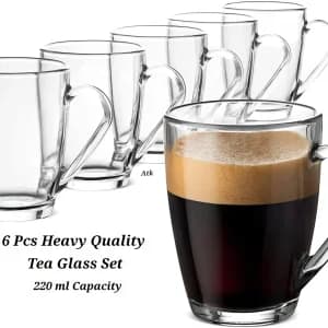 Heavy Handle Tea Glass Set [ Many more ]