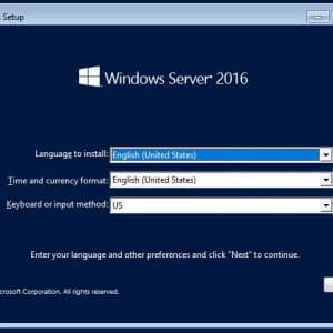 Windows Server installation