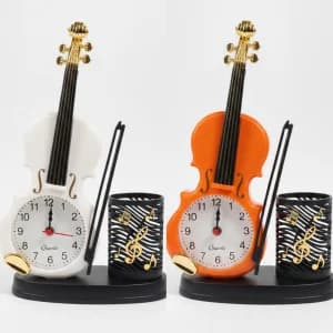 Table Alarm Clock-Vintage Guitar